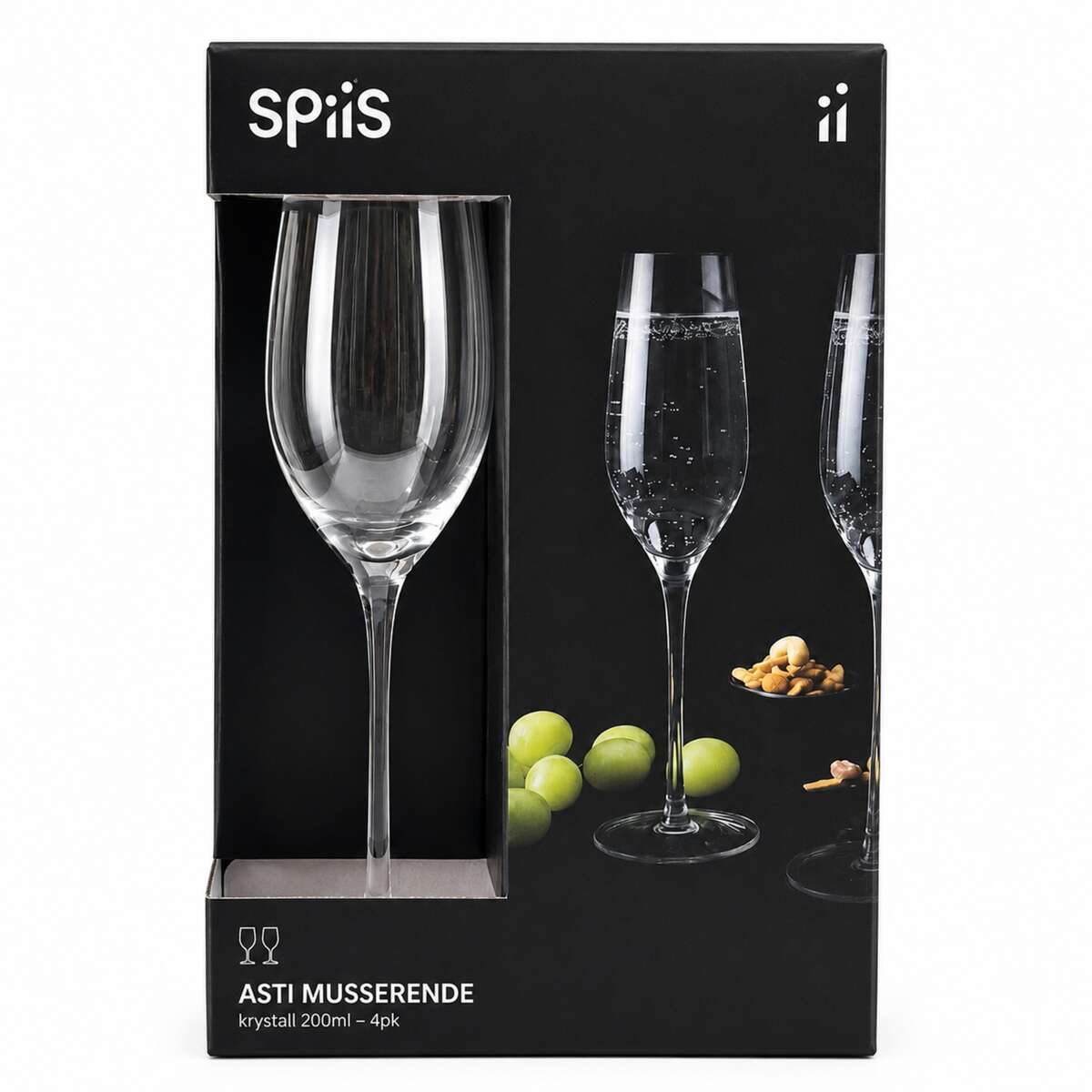 SPiiS champagneglass 4 pk