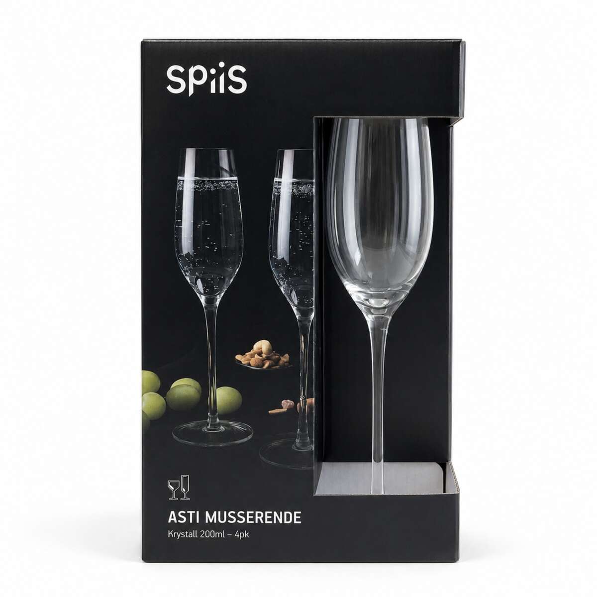 SPiiS champagneglass 4 pk