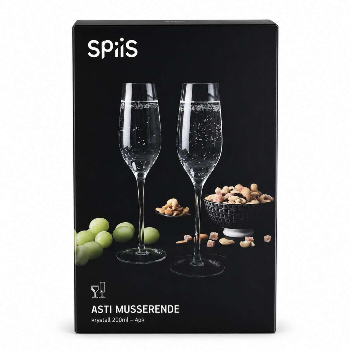 SPiiS champagneglass 4 pk