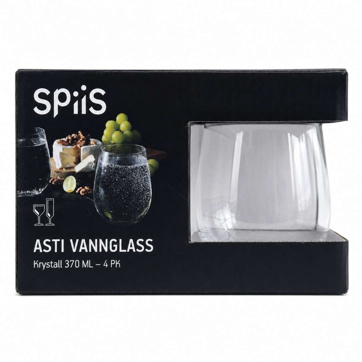 SPiis vinglass 4 pk