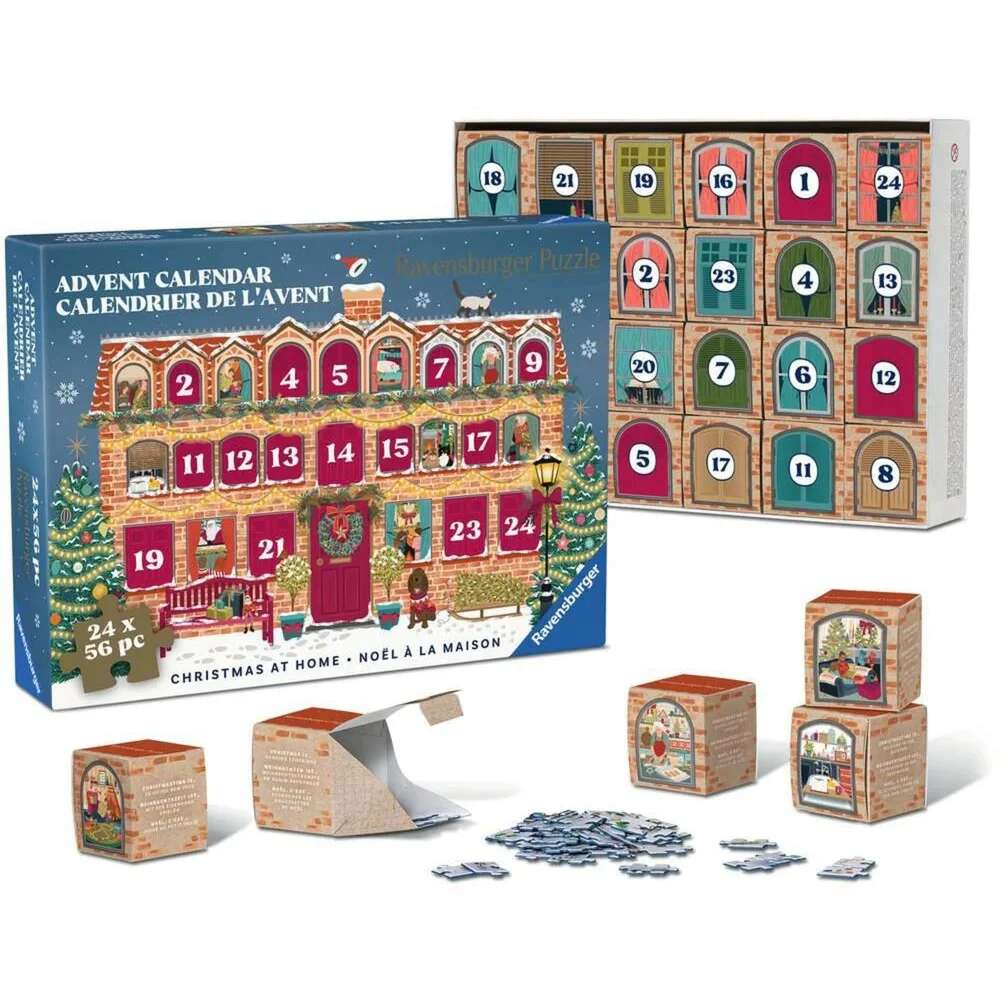 Ravensburger Christmas at Home julekalender puslespill
