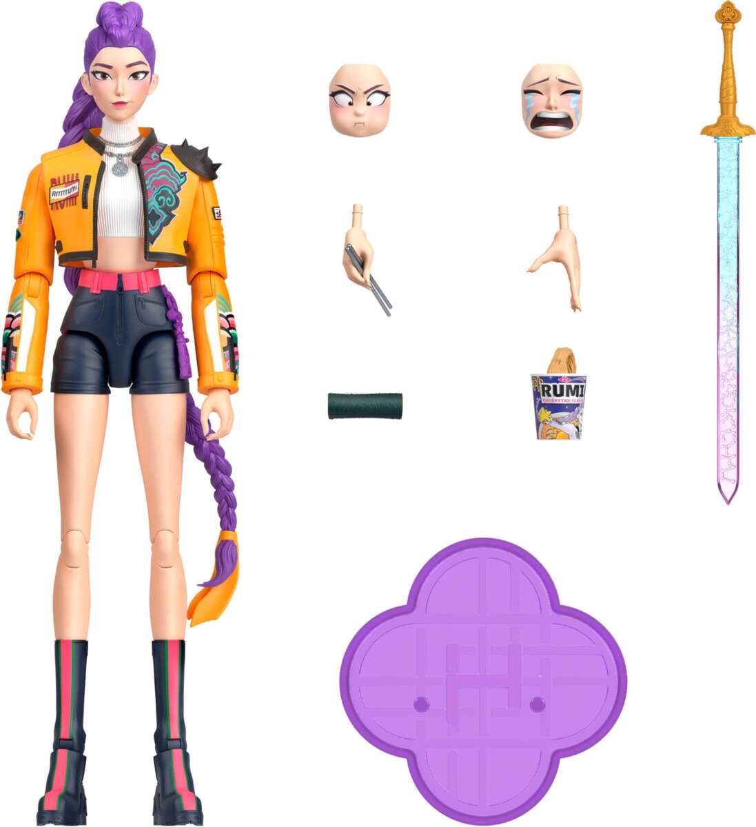KPop Demon Hunters HUNTR/X Rumi dukke
