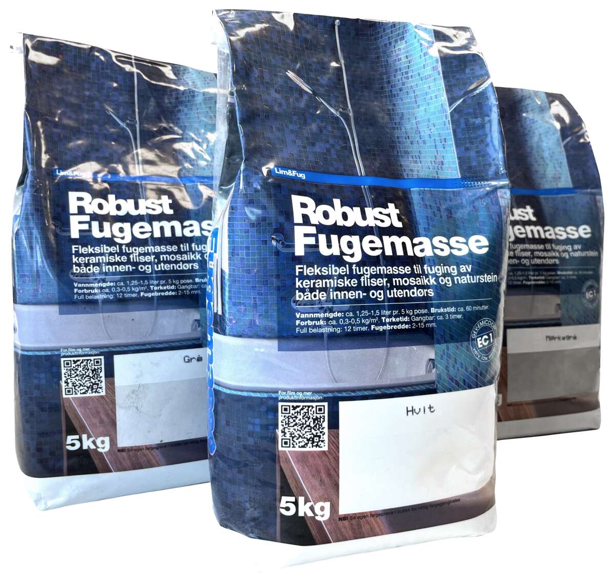 Robust fugemasse 5 kg