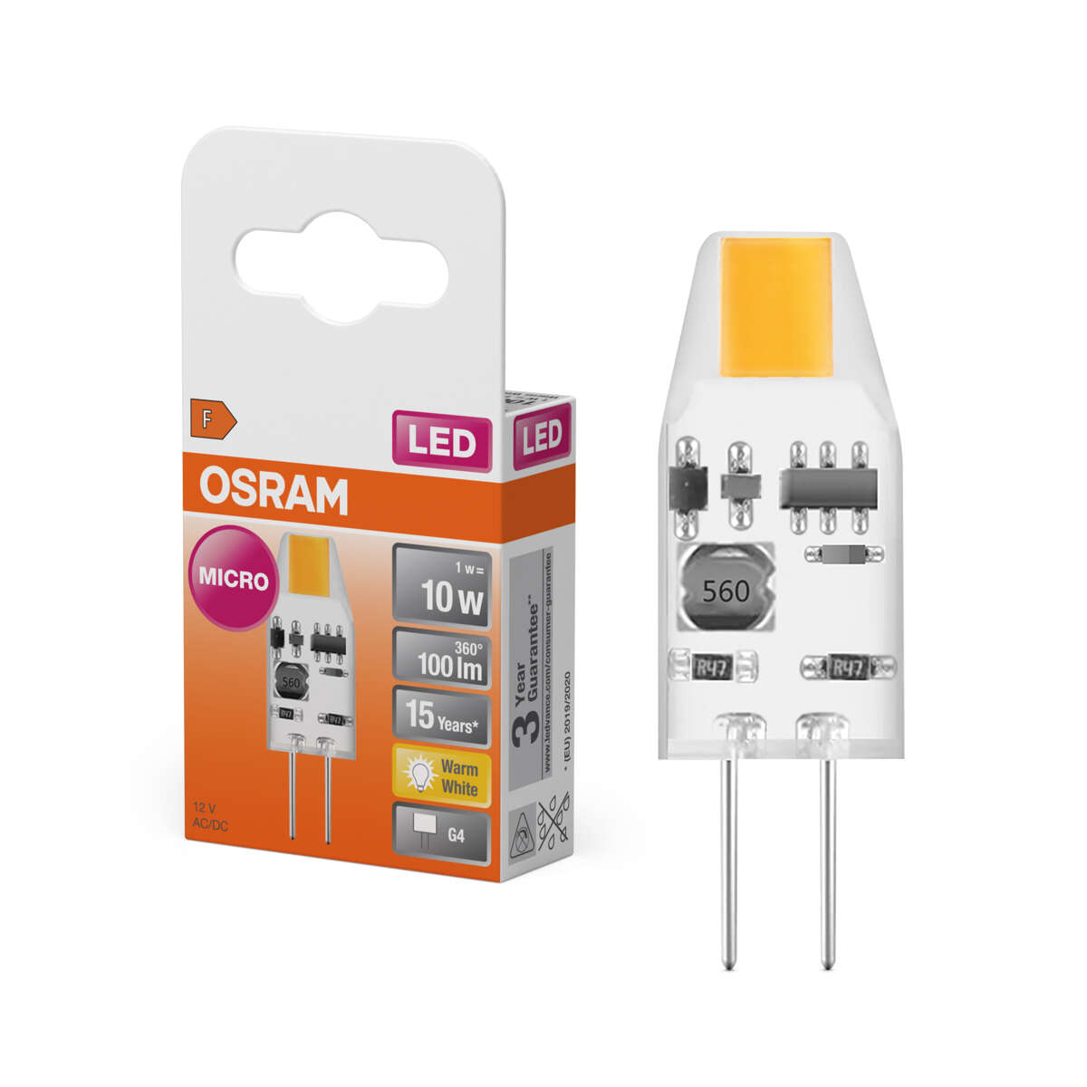 Osram LED Pin Micro G4 lyspære