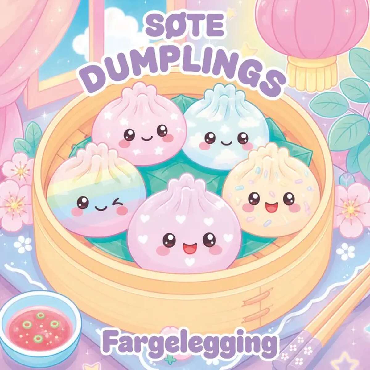 Søte dumplings fargeleggingsbok
