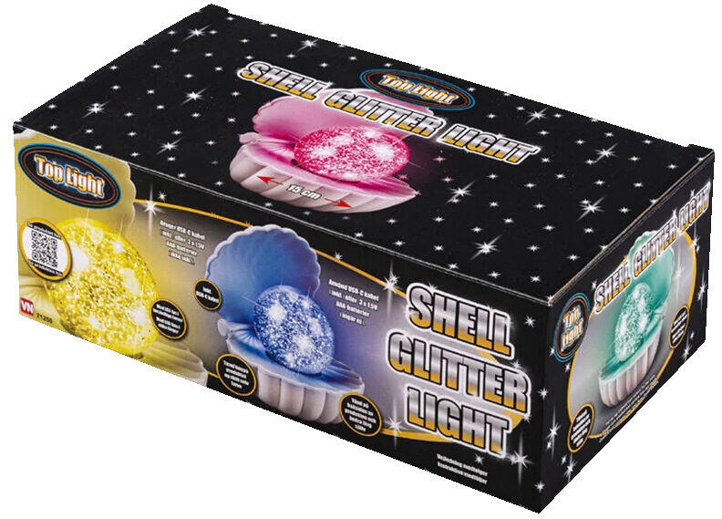 Top lIght skjell glitterlampe