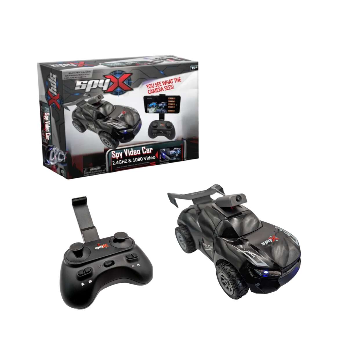 SpyX Video Car fjernstyrt bil med kamera