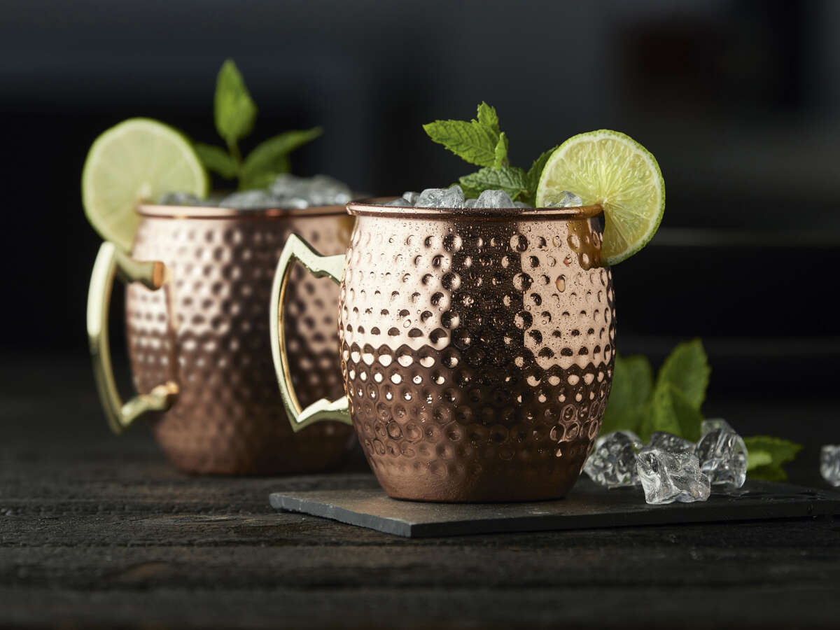 Moscow Mule krus i hamret kobberfarge 2 pk