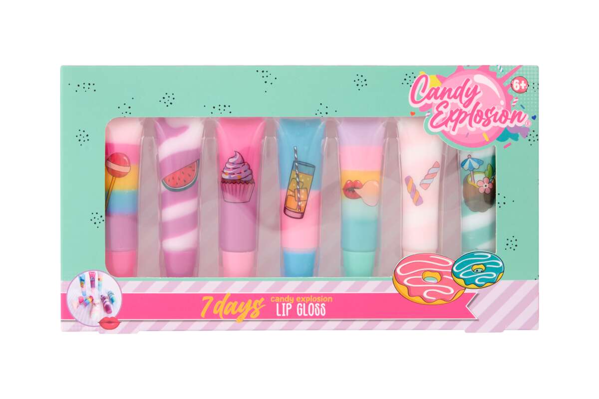 Create it! Candy Explosion Swirl lipgloss sett 7pk