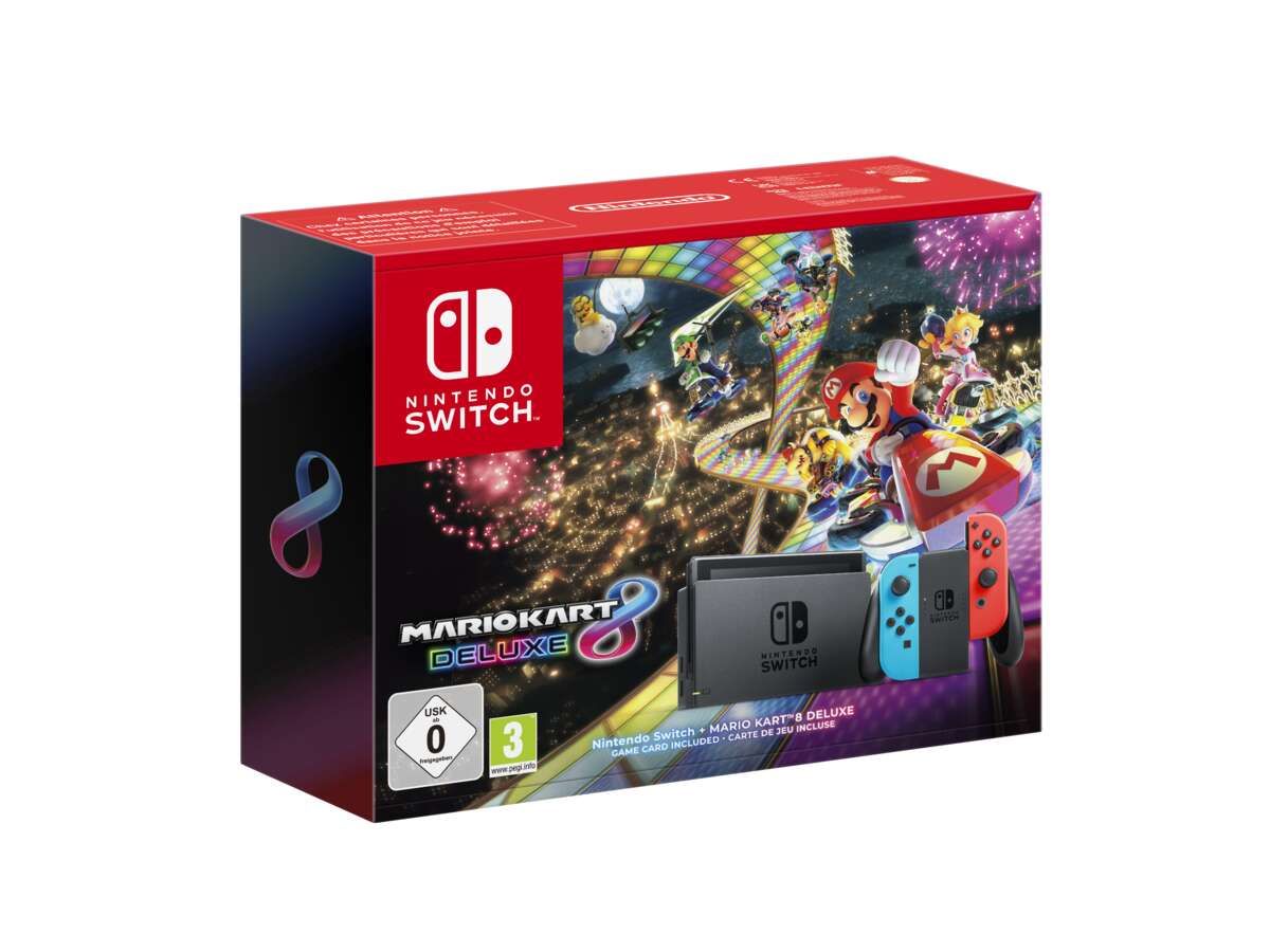 Nintendo Switch™ konsoll + Mario Kart 8 Deluxe Bundle