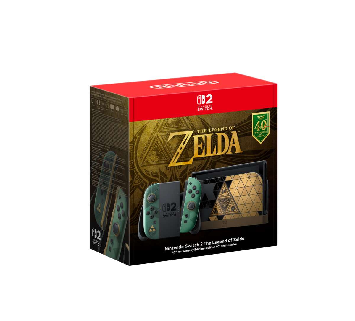 Nintendo Switch™ 2 konsoll The Legend of Zelda 40th Anniversary Edition