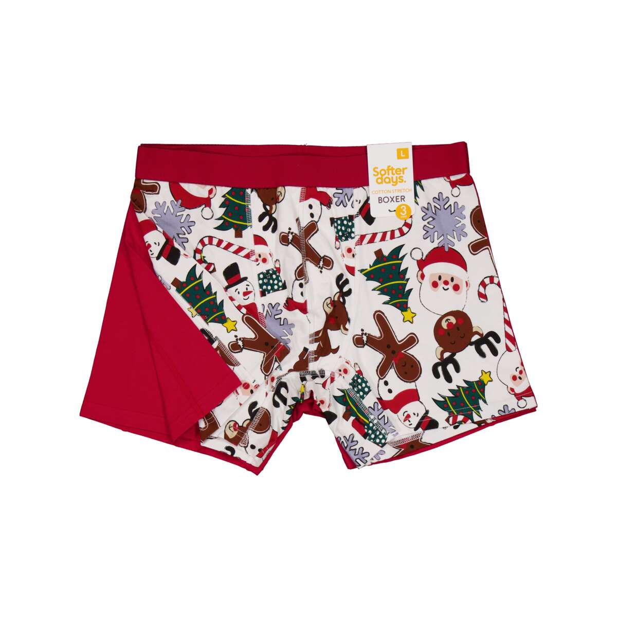 Softer days boxershorts 3pk herre
