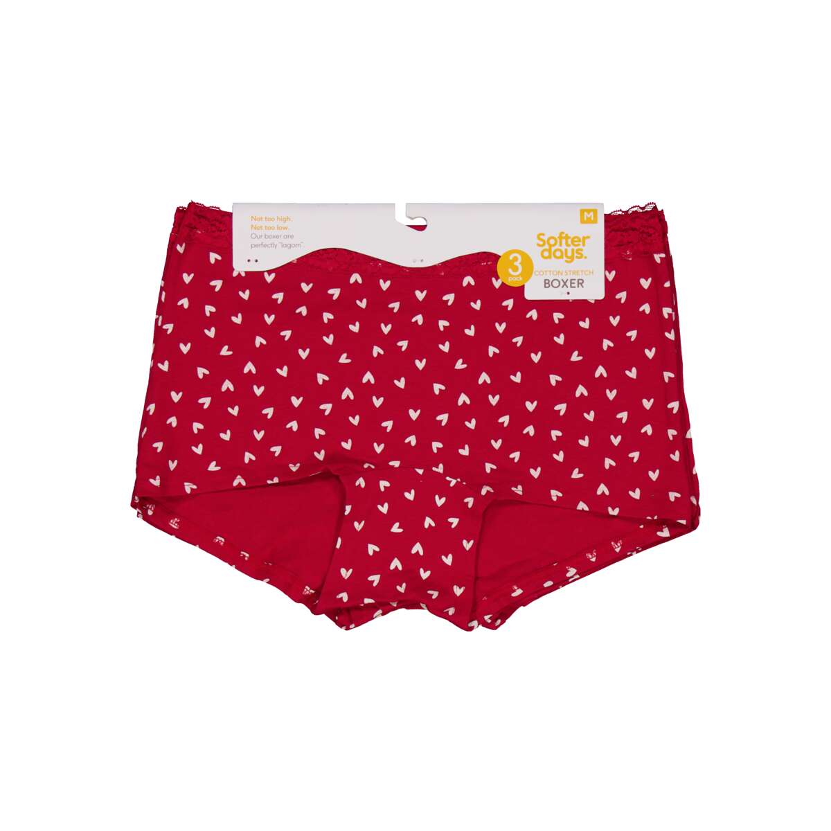 Softer days boxershorts 3pk dame