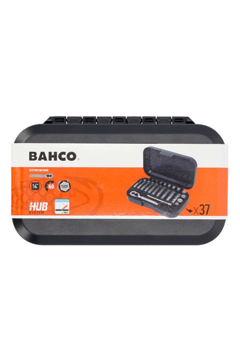 Bahco Black Edit ¼” pipesett 37 deler
