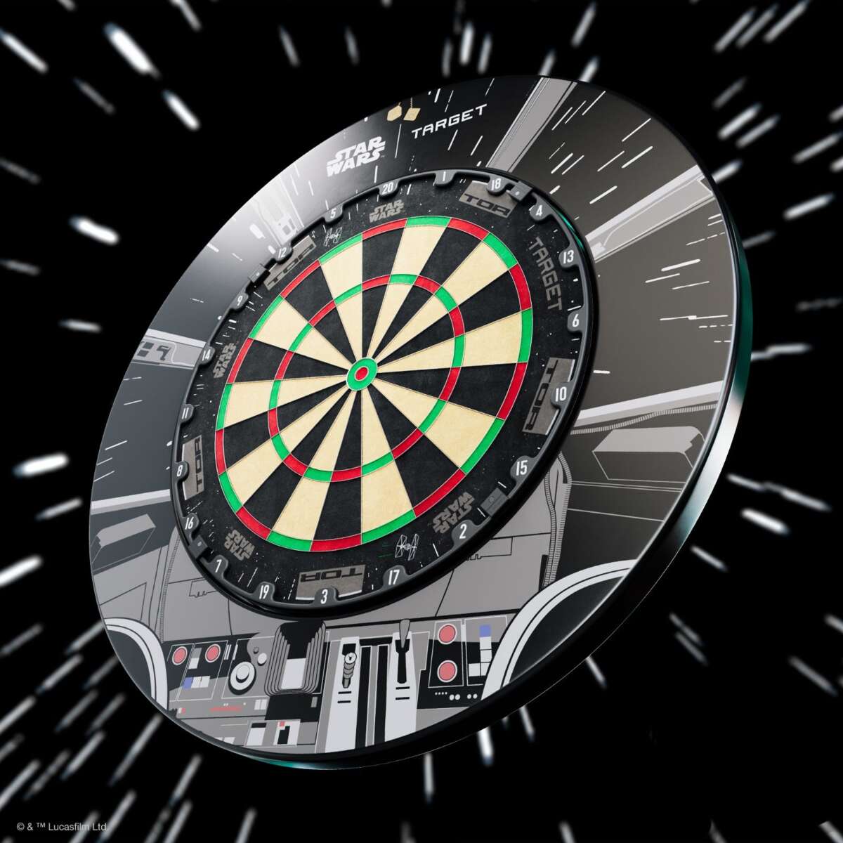 Target Star Wars Millennium Falcon dartskive