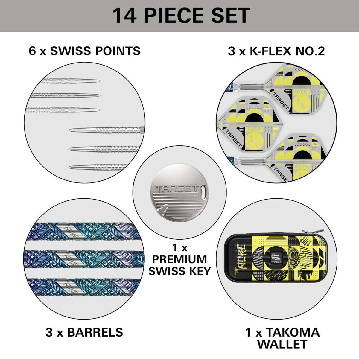 Target Luke Littler Edge dartpiler steel tip 23g