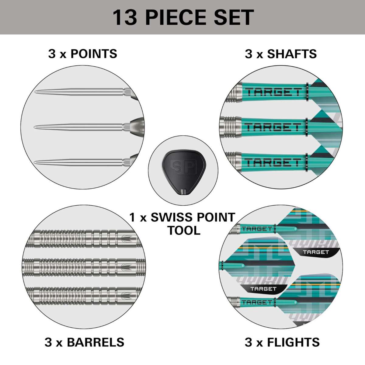 Target Hydro 03 dartpiler steel tip 24 g 3pk