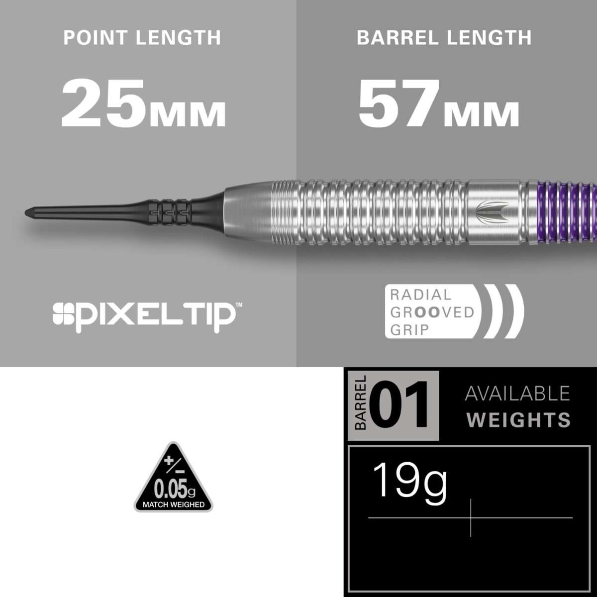 Target Luke Littler The Nuke dartpiler soft tip 19 g