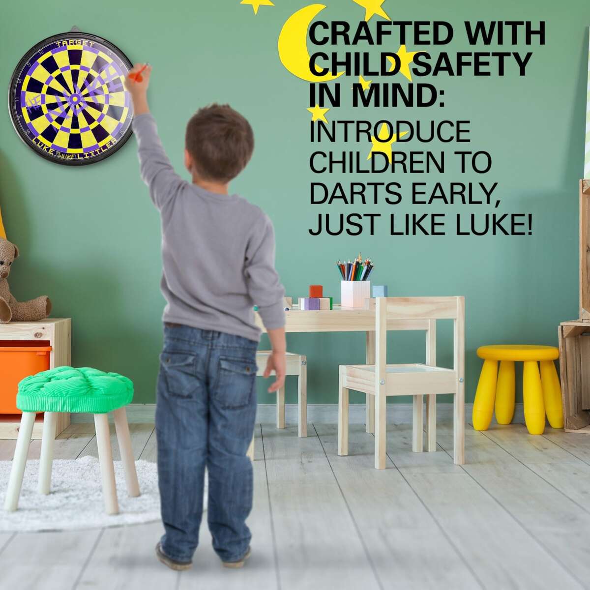 Target Luke Littler magnetisk dartskive med 12 piler