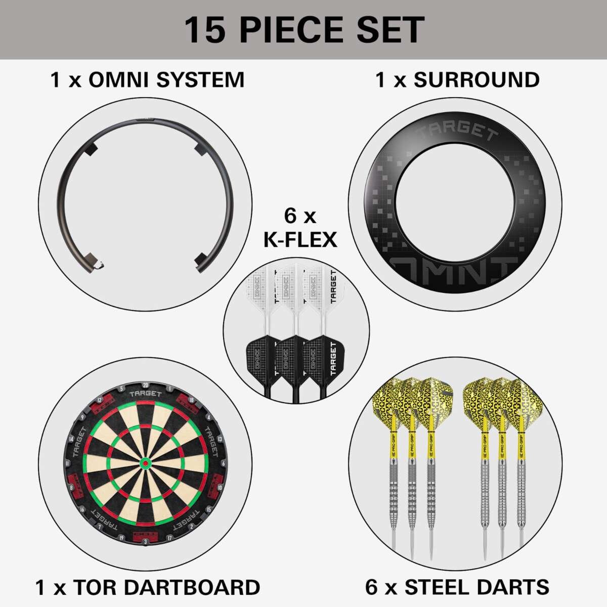 Target OMNI Ultimate Home dartskivesett