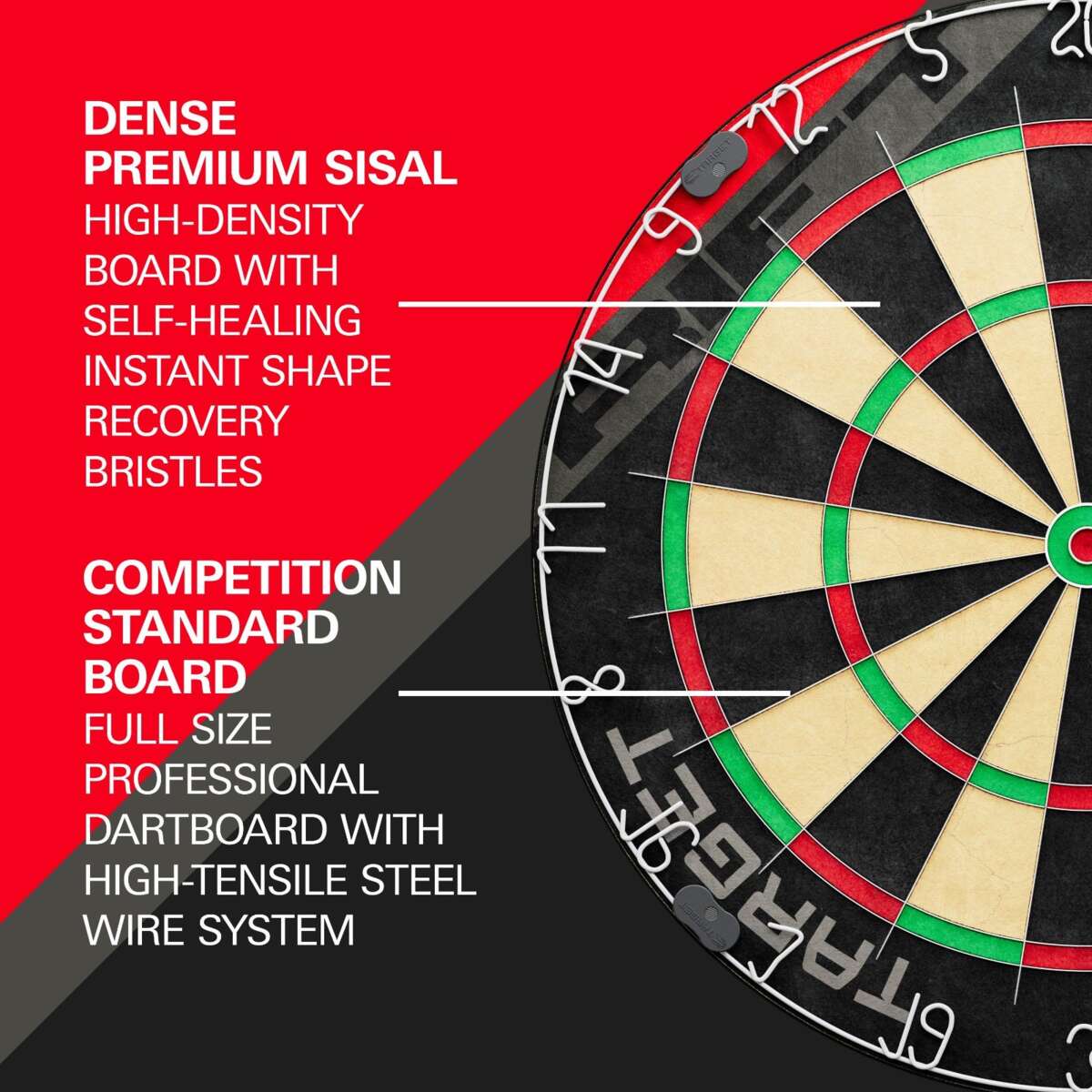 Target Rift dartskivesett med 6 dartpiler | Obs.no