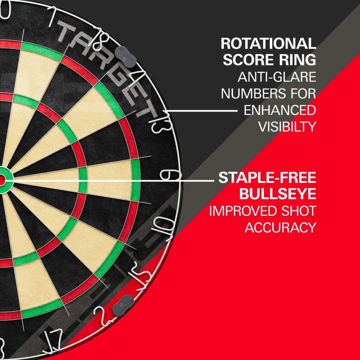 Target Rift dartskivesett med 6 dartpiler | Obs.no