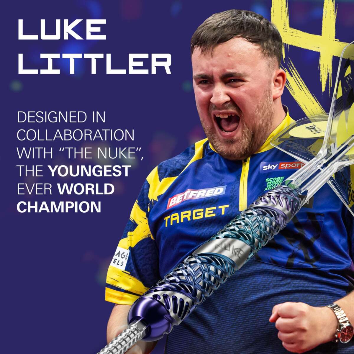 Target Luke Littler Edge 95% dartpiler steel tip 24 g