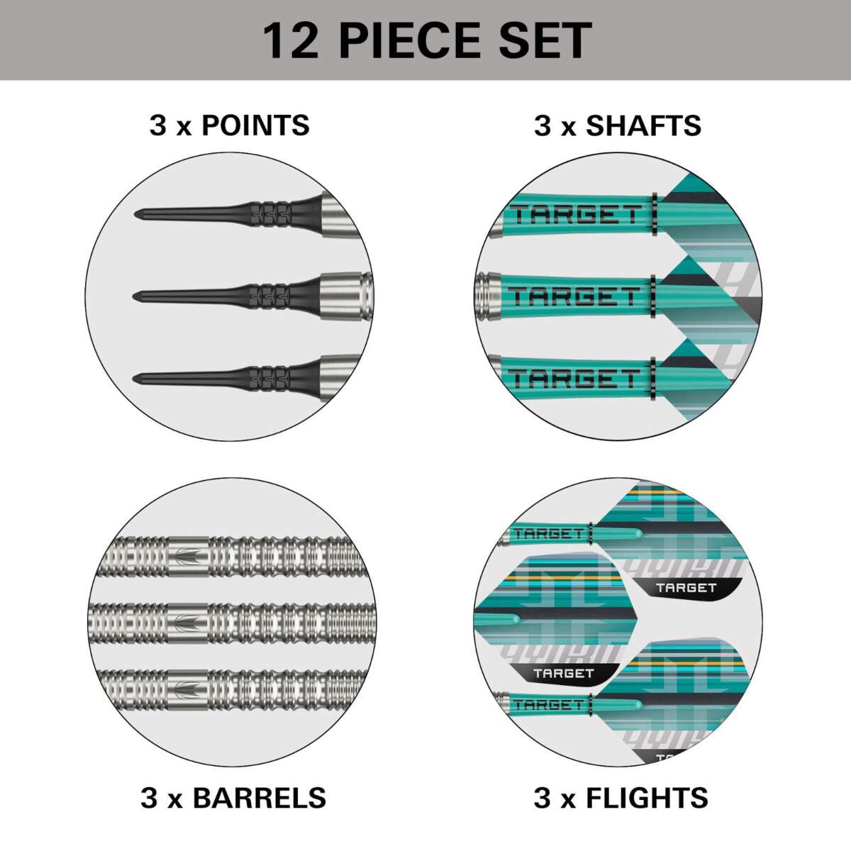 Target Hydro 12 dartpiler soft tip 18 g 3pk