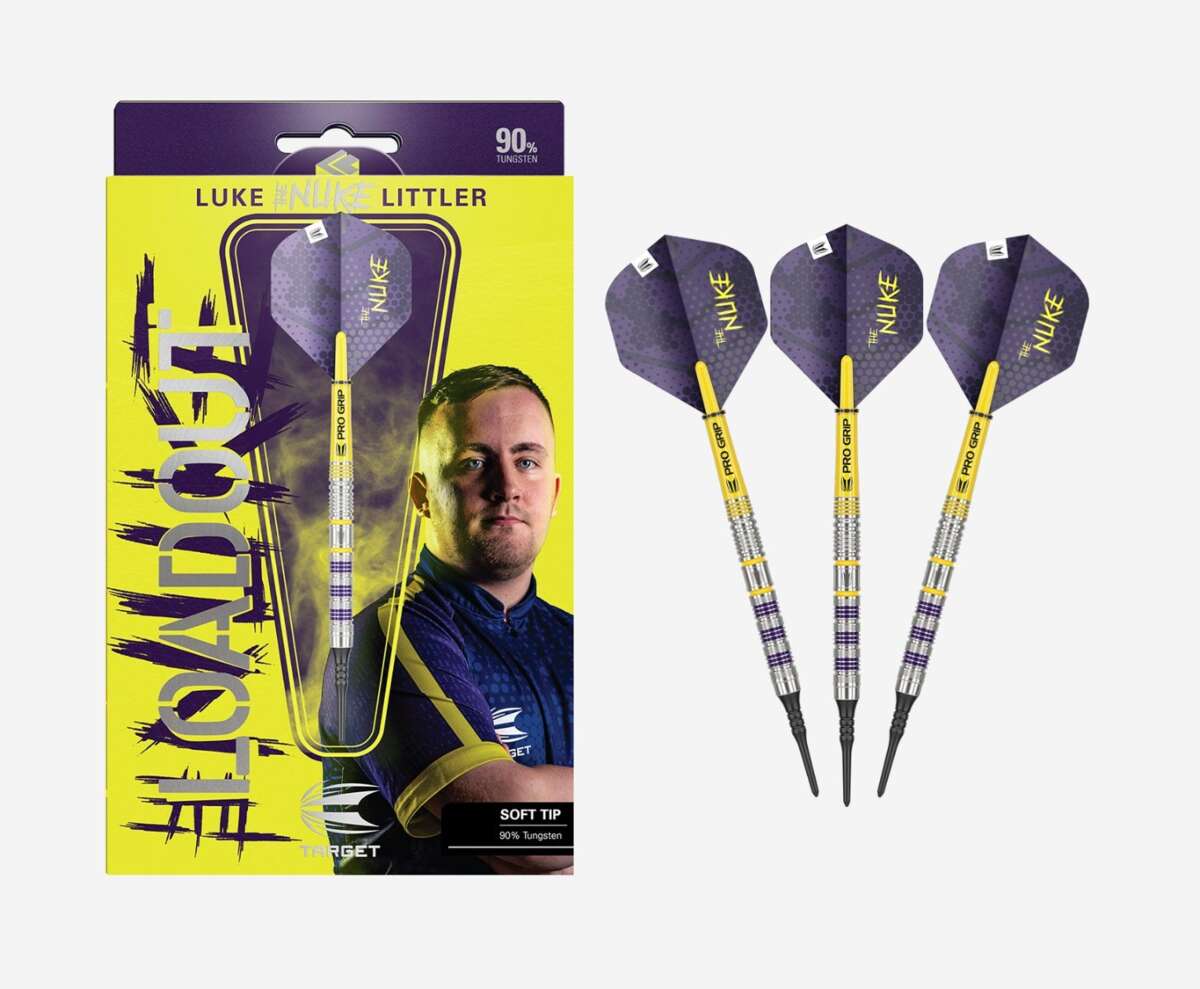 Target Luke Littler Loadout 90% dartpiler soft tip 19 g