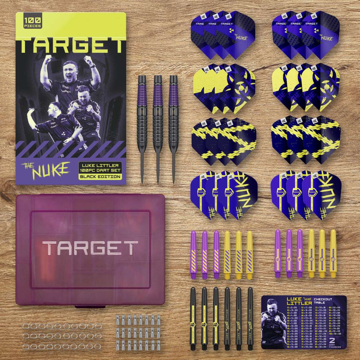 Target Luke Littler dartsett 100 deler steel tip 22 g