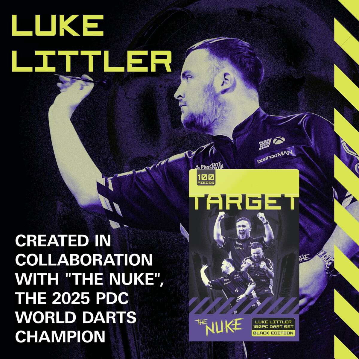 Target Luke Littler dartsett 100 deler steel tip 22 g