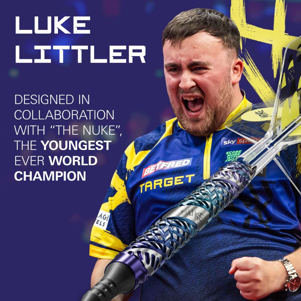Target Luke Littler Edge 95% dartpiler soft tip 19 g