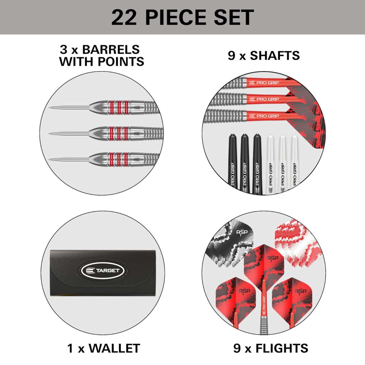 Target Nathan Aspinall The Asp dartpiler steel tip 22 g