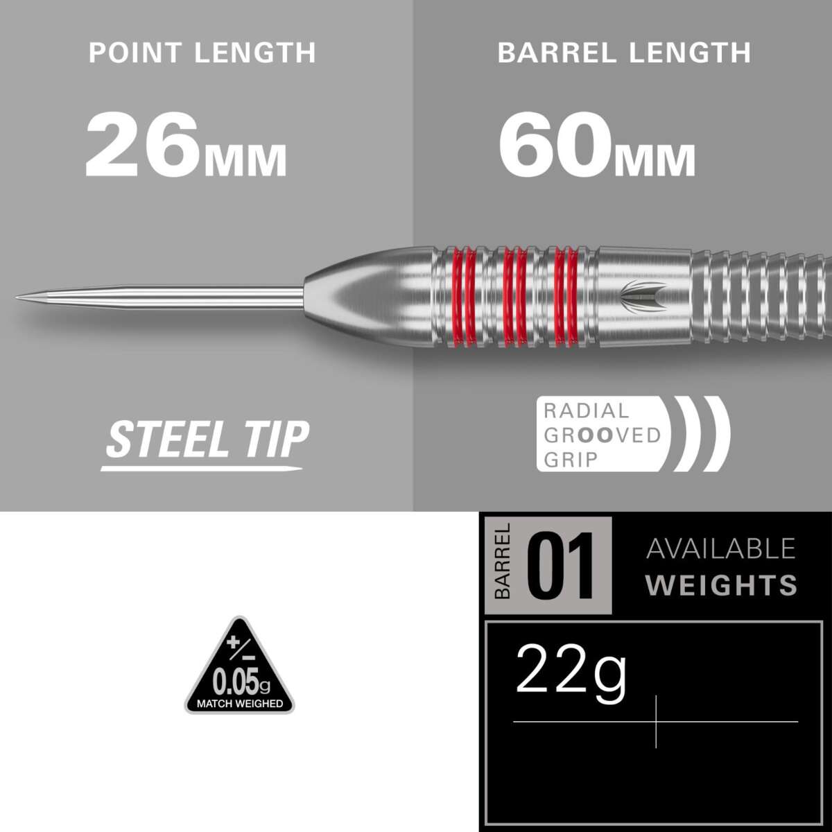 Target Nathan Aspinall The Asp dartpiler steel tip 22 g