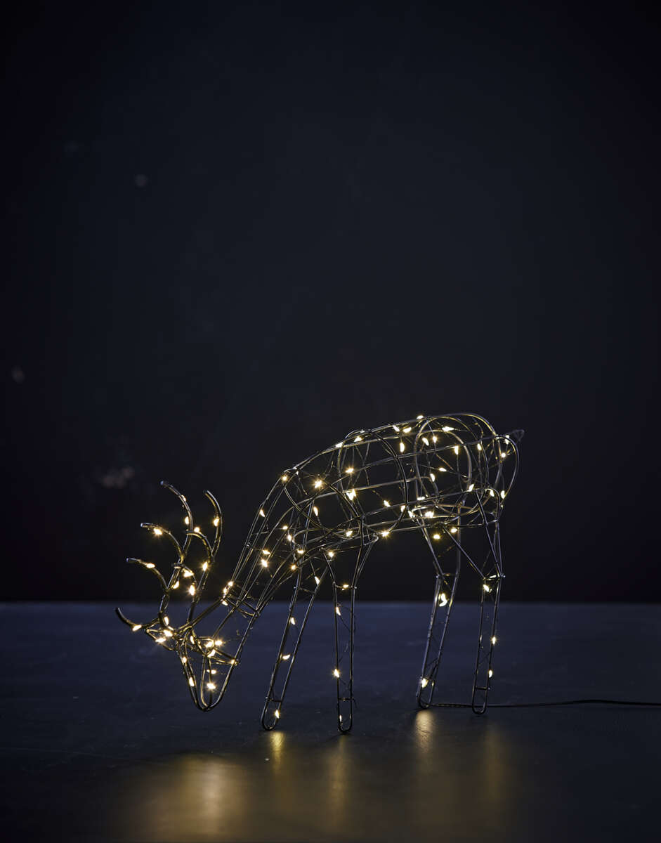 Reinsdyr metall med LED lys