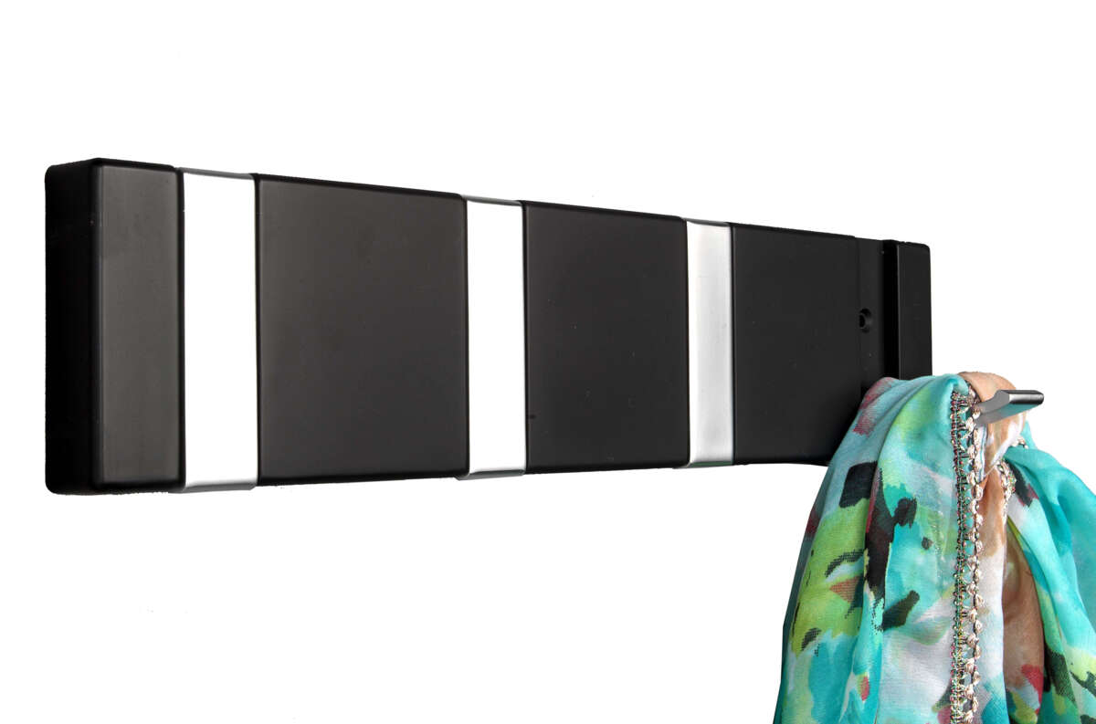 Knaggrekke Flex med 4 knagger (sort)