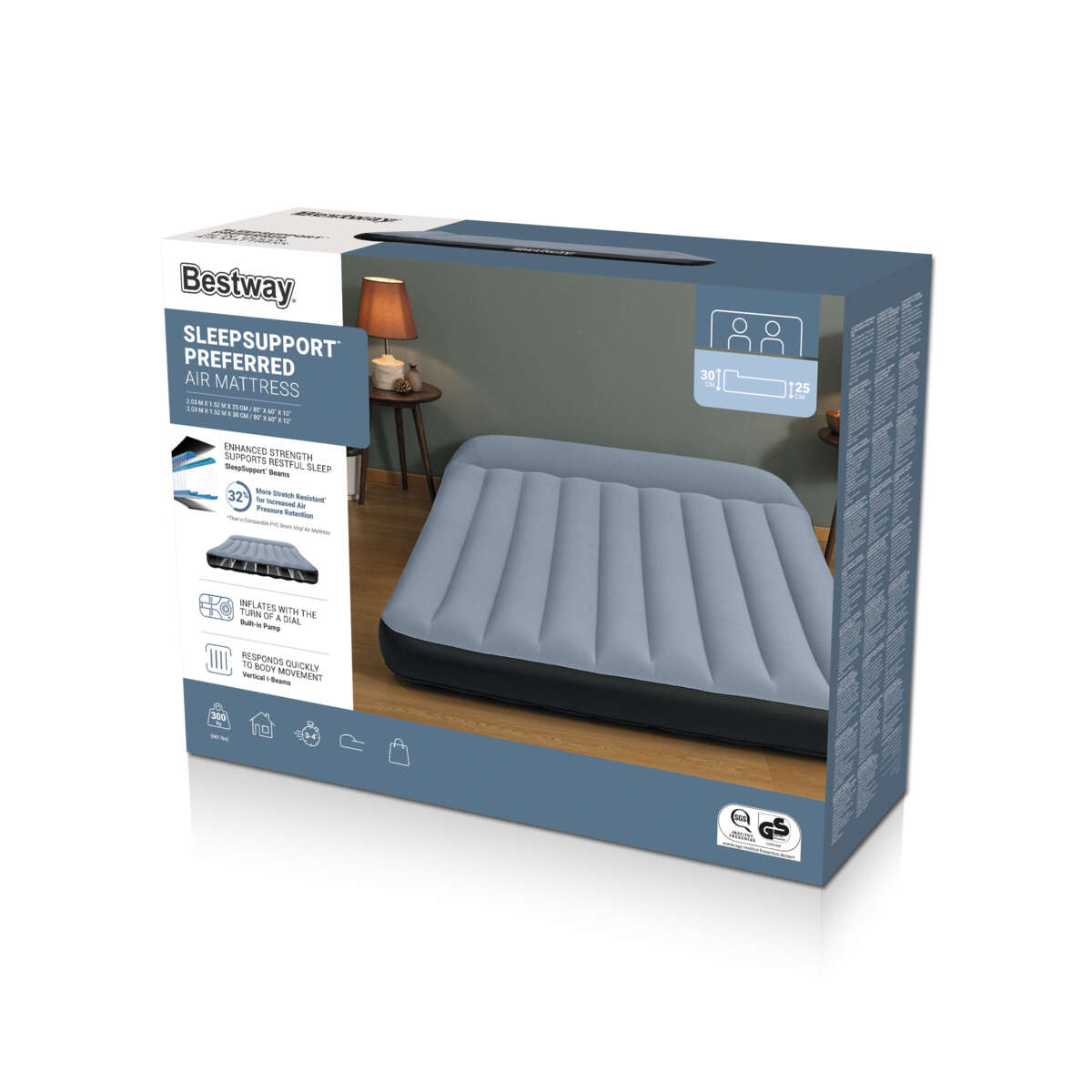 Bestway® SLEEPSUPPORT™ PREFERRED luftmadrass