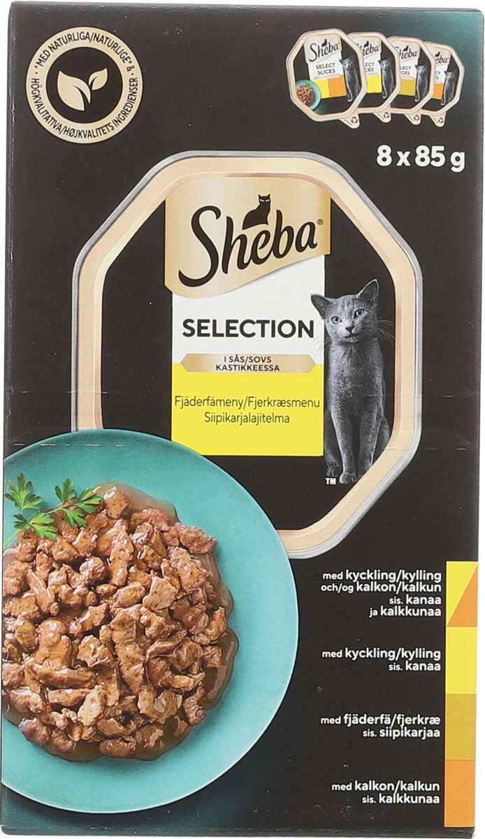 Sheba® Selection Fjærkre Delikatesser 8X85g