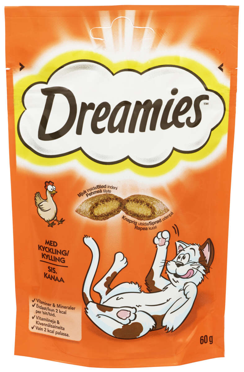 Dreamies Kylling 60g