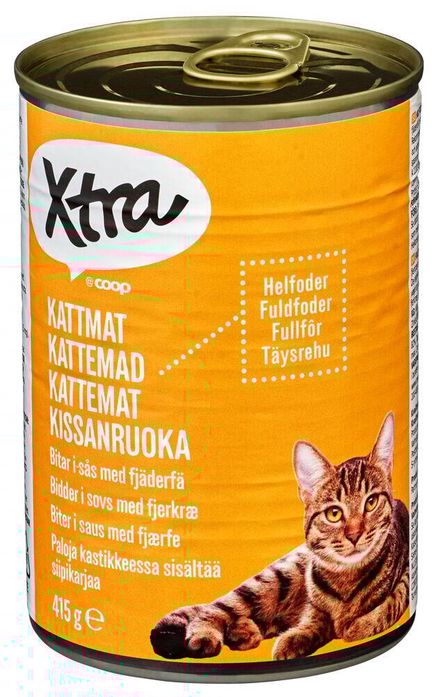 Xtra Katt Fjørfe 415g