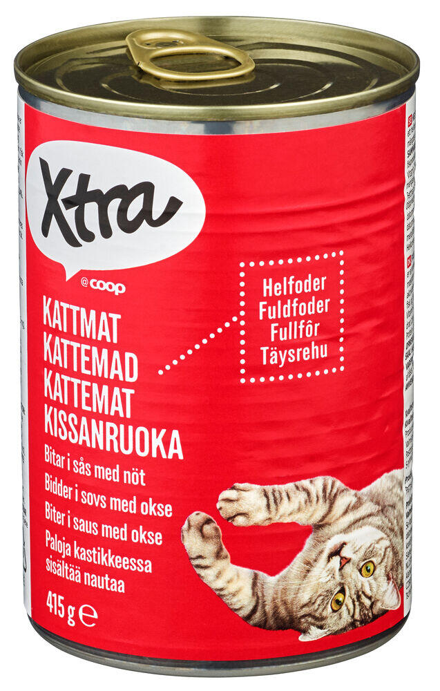 Xtra Kattemat med Okse 415g