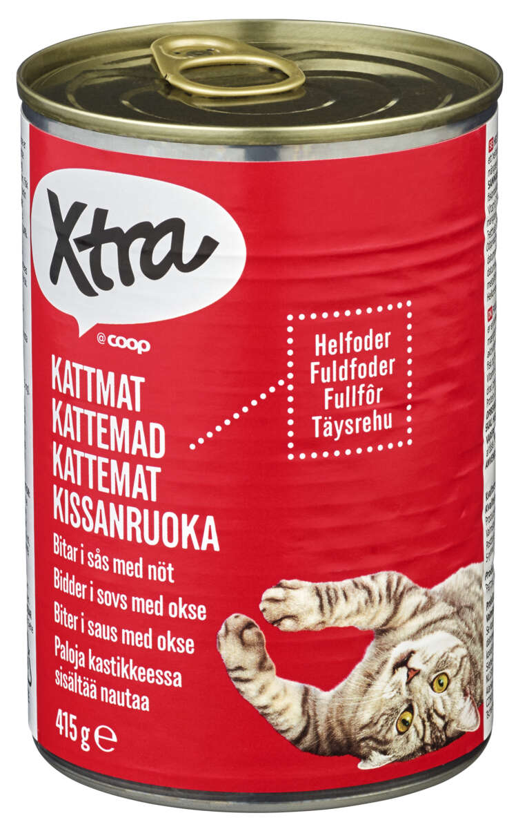 Xtra Kattemat med Okse 415g