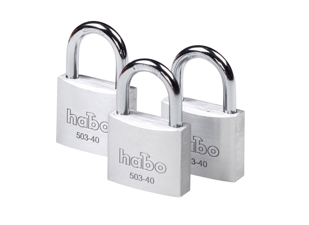 Habo 503-40 hengelås 3-pk