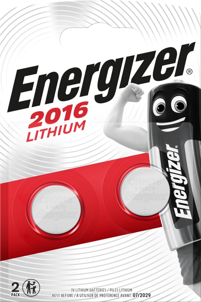 Energizer Lithium CR2016 2 pk