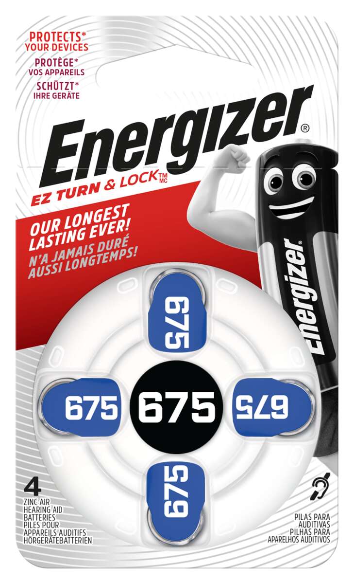 Energizer høreapparatbatterier 4 pk