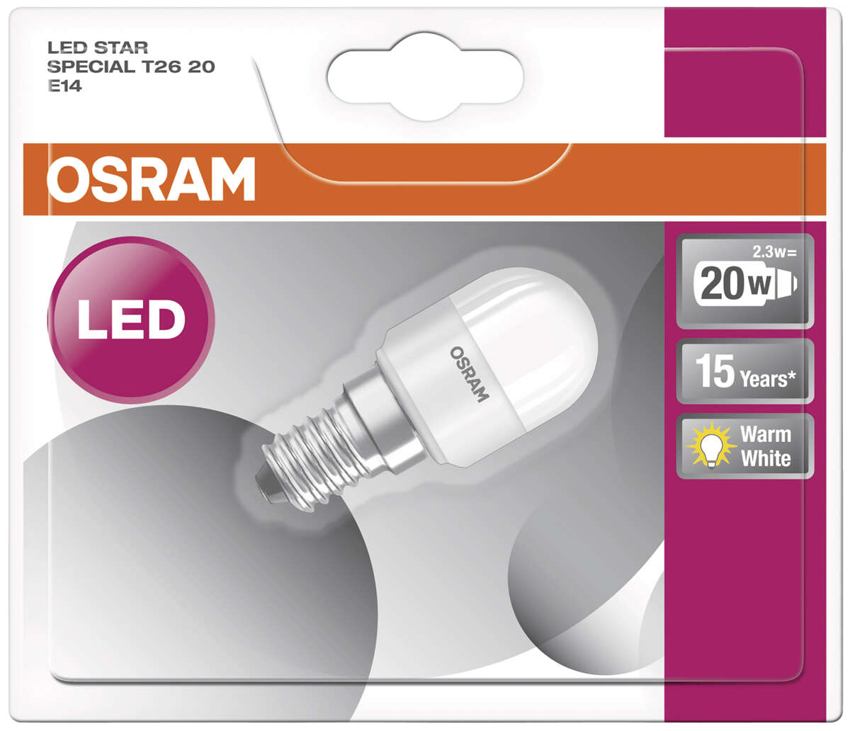 OSRAM Led Star Special T26 20 2,2W/827 E14 Fr