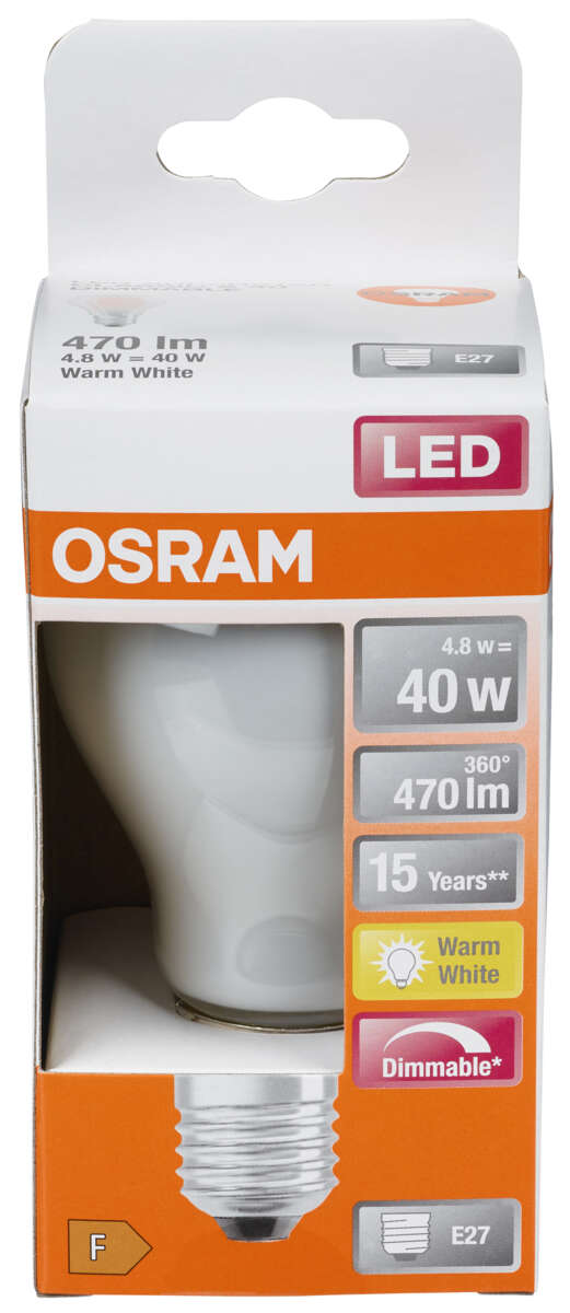 OSRAM LED Retrofit Classic A dimbar pære