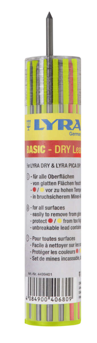 Lyra Dry Basic reservestifter, 12 stk