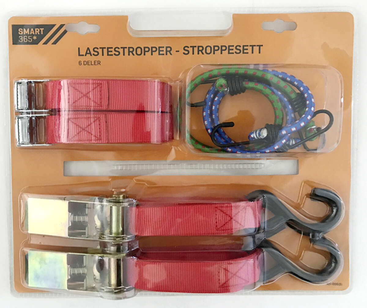 Smart 365* lastestropp/bånd/strikk 6 deler