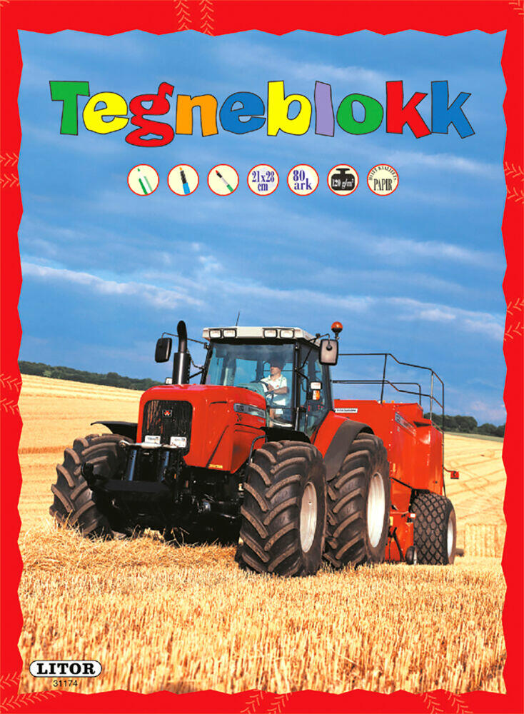 Egmont tegneblokk traktor